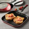 Everyday 3 Pieces Aluminum Non-stick Fry Pan and Griddle Set ‚Äì Metallic Red